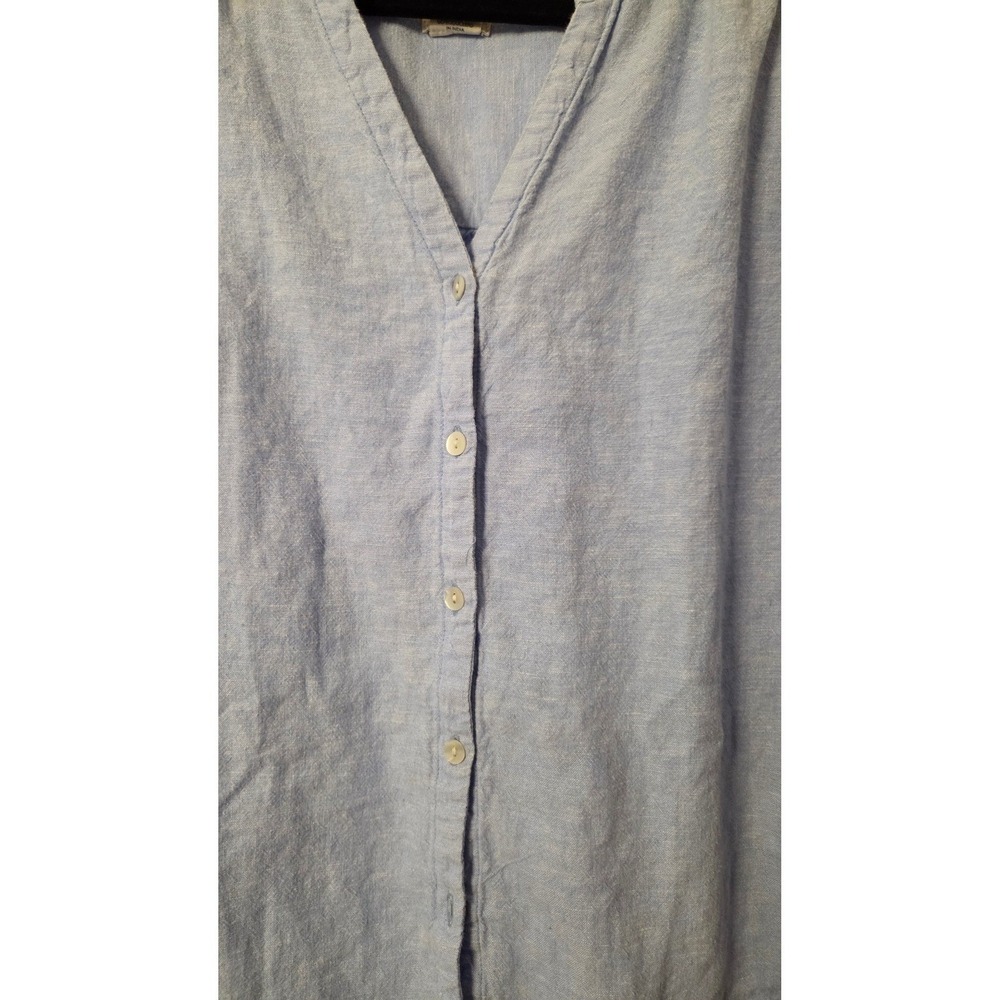 Joie Elevated Basic Linen Blend Button Front Blou… - image 3